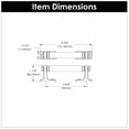 thumbnail image 5 of Belwith-Keeler B077979LRSN 96 mm CC Reserve Cabinet Pull, Satin Nickel with Brown Leather, 5 of 7