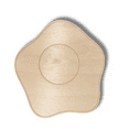 thumbnail image 2 of Unfinished Wood Etched Sunnyside Up Shape 14" / 1/4", 2 of 2