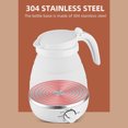 thumbnail image 4 of Foldable Kettle 0.6L Travel Silicone Stainless Steel Base Camping Kettle, 4 of 8
