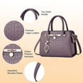 thumbnail image 3 of Bolso para mujer, mini bolso bandolera de moda, bolso pequeño con asa superior, bolso de noche, color negro, 3 of 5