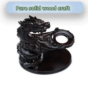 Ebony Solid Wood Glass Tea Pot Set with High Borosilicate Glass Teapot Magnetic Teapot Lazy Kung Tea Pot Set with Infuser Semi Automatic Drip Rotating Design-with 6 cups