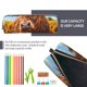 thumbnail image 5 of Easygdp Cloud Sky Sunflower Cow para Estuche de Lápices de Cuero, Estuche de Papelería de Cuero, Estuche de Gran Capacidad con Cremallera, 5 of 7