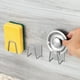 thumbnail image 4 of Soporte de esponjas de acero inoxidable para cocina, estante de secado de drenaje, ganchos autoadhesivos para fregadero, colgador de accesorios, organizador de almacenamiento #, 4 of 4