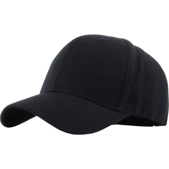 Solid Baseball Cap Adjustable Closure Plain Dad Hat