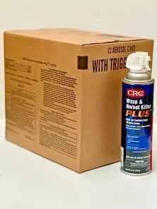 CRC Industries Wasp & Hornet Killer Plus Insecticide 12X14OZ 12 piece 12 pack