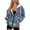 Bee Daisy Flower Blue, variant on Dragonfly Mushroom Daisy Floral Print Women Zip Up Hoodies Oversized Long Sleeve Sweatshirts Pullover Hooded Jacket Y2K Hoodie with Pocket Fall Winter Outfits, Size S