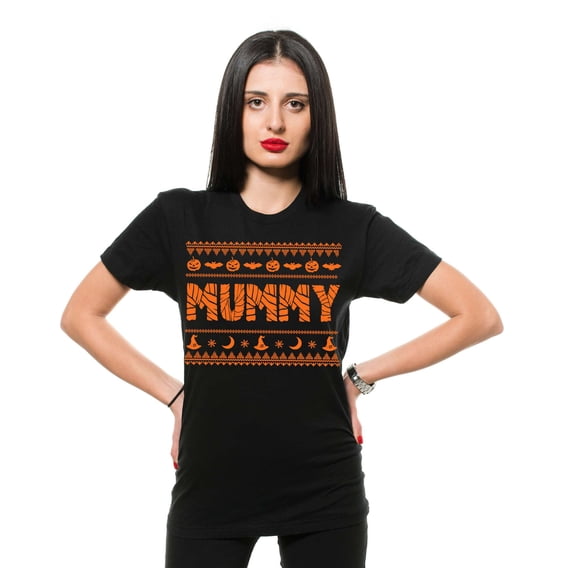 Women's Halloween Shirt Mummy Halloween Costume Mom Halloween Gifts Mother Mom Pumpkin Witch Shirts