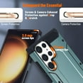 thumbnail image 5 of Samsung Galaxy S23 Ultra Case,Military Grade Drop Protection Samsung Galaxy S23 Ultra Case with Kickstand,Dual Layer Protective Phone Case for Samsung Galaxy S23 Ultra,Green, 5 of 14