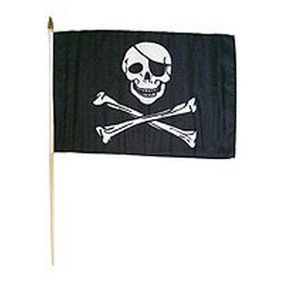 Pirate (Regular) 12x18in Stick Flag