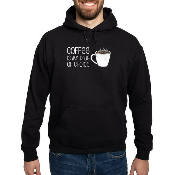 CafePress - Coffee Is Drug Of Choice Hoodie - Pullover Hoodie, Classic, Comfortable Hooded Sweatshirt