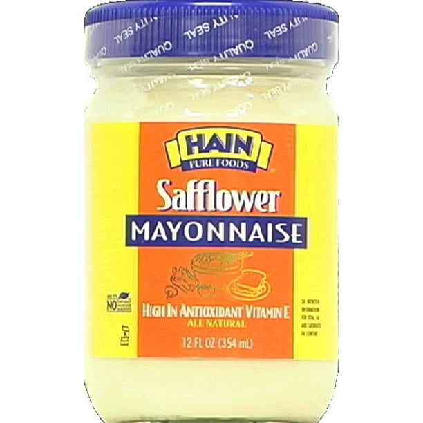 Hain Pure Foods Mayonnaise, Safflower, 12 Oz
