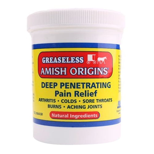 Amish Origins Greaseless Deep Pain Relief Ointment 3.5 Oz