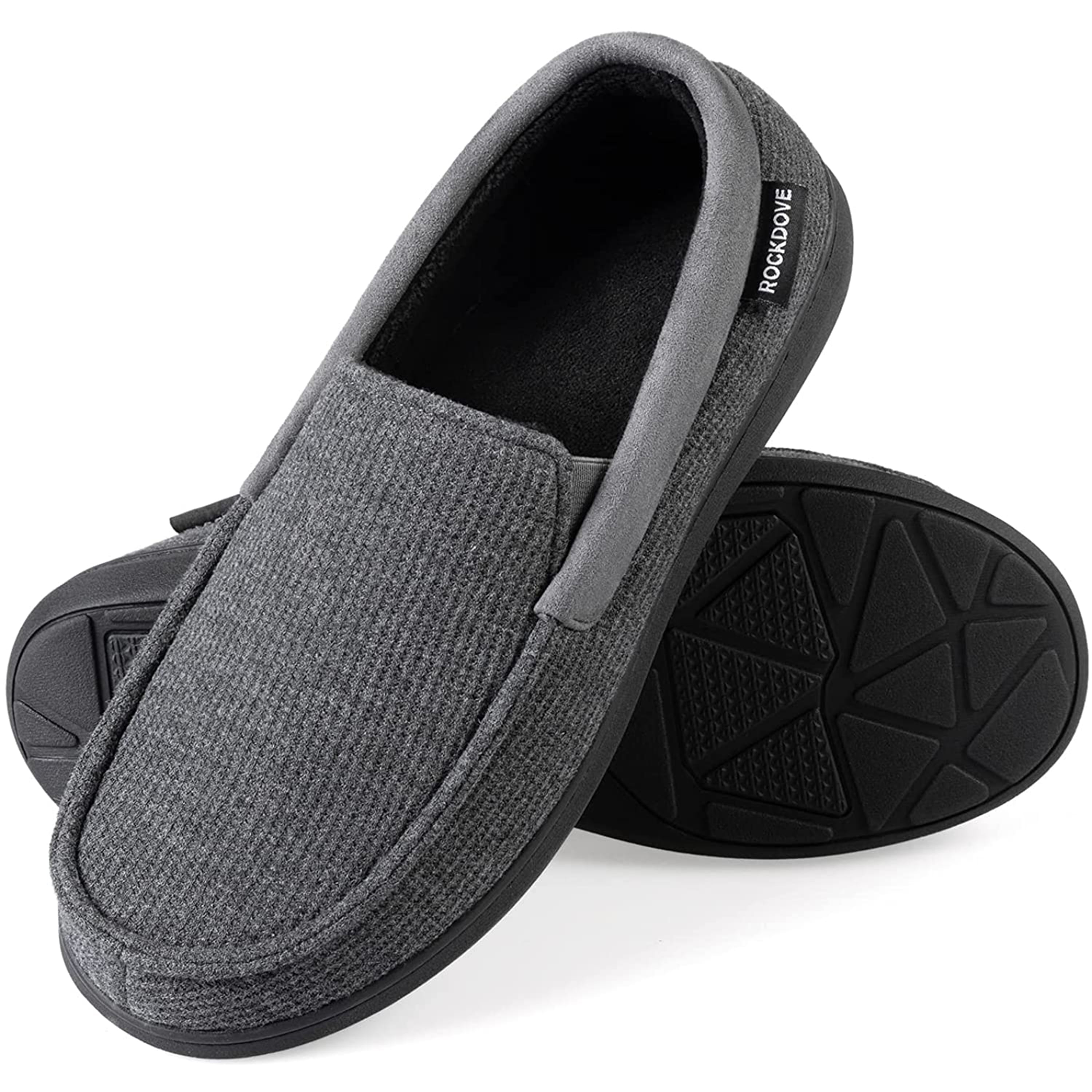 RockDove Men's Removable Insole Slippers with SILVADUR Anti-Odor ...