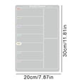 thumbnail image 5 of Pebbuoy Acrylic Weekly Planning Board Meal Planner Scratch-proof Easy to Erase Kitchen Fridge Magnetic Menu Board Clear Weekly Calendar Whiteboard, 5 of 6