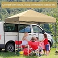 thumbnail image 2 of Gazebo Plegable 1.8x1.8m – Impermeable UV – Panel Lateral Incluido – Altura Ajustable – Fácil Montaje – Patio, Playa o Mercado – Caqui, 2 of 8