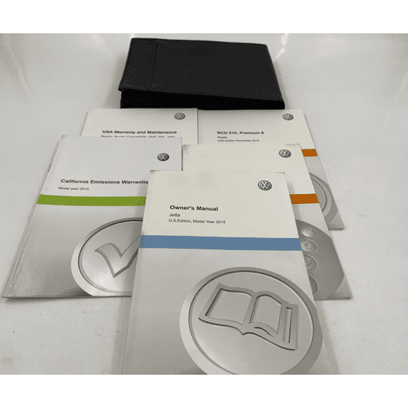2015 Volkswagen Jetta Owners Manual Set with Case OEM H03B47061