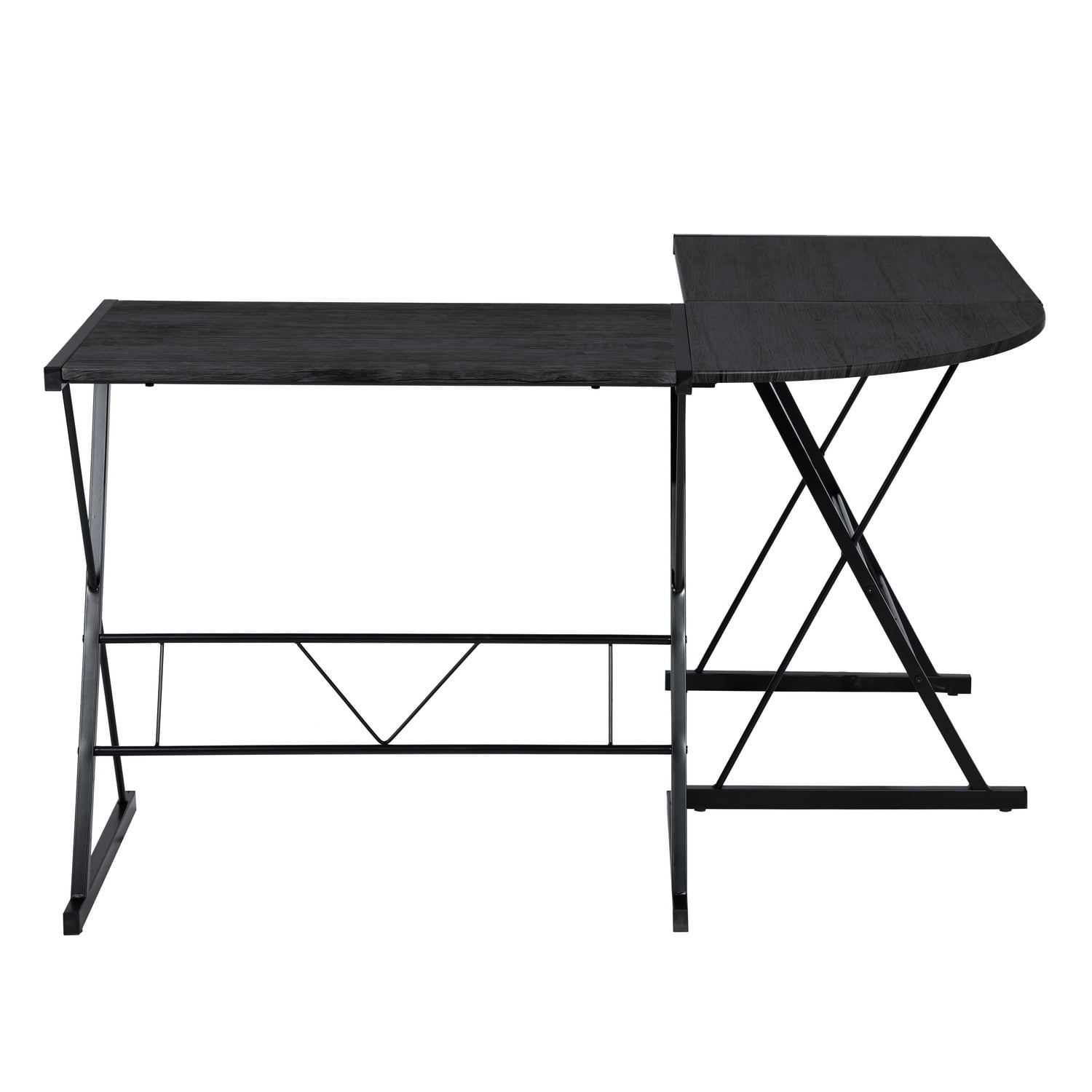 Kepooman L Shaped Gaming Desk, Home Corner Office Desk, Writing Studying Computer Table PC Workstation for Home Office Bedroom, Black Kepooman L Shaped Gaming Desk, Home Corner Office Desk, Writing Studying Computer Table PC Workstation for Home Office Bedroom, Black