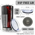 thumbnail image 4 of Firefighter Gifts for Men 20oz Stainless Steel Tumbler Leakproof Travel Mug Ideal for Fireman Graduation, Birthday Durable & Stylish Accessory, 4 of 6