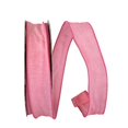 thumbnail image 1 of Reliant Ribbon 92573W-061-09K Everyday Linen Value Wired Edge Ribbon - Pink - 1.5 in. x 50 yards, 1 of 1
