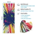 thumbnail image 2 of Colorful Paint Burst Pattern Hot Yoga Mat Towel Non Slip for Hot Yoga - Quick-Drying Yoga Mat Cover with 4 Corner Pockets with Travel Bag - Hot Yoga Towel Non Slip 74"x26", 2 of 6