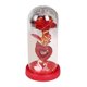 thumbnail image 2 of Decoración del día de San Valentín BLESIY Lámpara de mesa eterna Rosa artificial en cúpula de vidrio base roja, 2 of 8