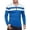 Blue, variant on Men’s Long Sleeve Polo Shirt Casual Slim Fit Shirts Contrast Color Patchwork T Shirts Cotton Tops