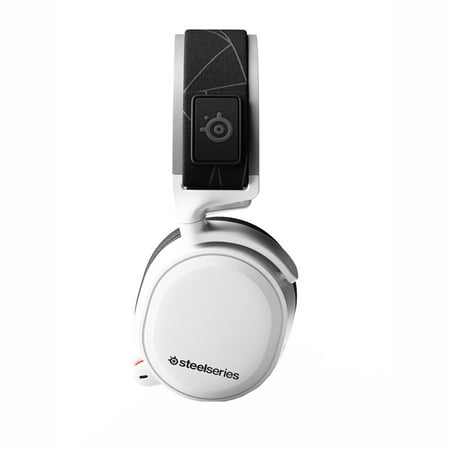 SteelSeries - Arctis 7 Wireless DTS Gaming Over-The-Ear Headset for PC, PlayStation 4 and PlayStation 5 - White