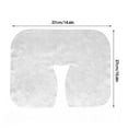 thumbnail image 6 of 100Pcs Face Cradle Cover Disposable Massage Headrest Non-woven Cover Soft Portable Massage Table Chair SPA Bed Face Rest U-shaped Cover, 6 of 8