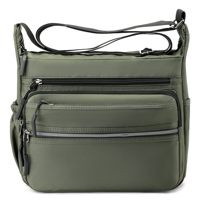 Bolso de hombro, bolso de hombro de nailon impermeable, bolso multiusos tipo bandolera