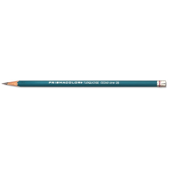Lápiz de Dibujo Prismacolor Turquesa, 2B, 1,98 mm, Paquete de 12