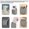 thumbnail image 2 of 2 Pack Remote Holders Wall Mount Hole Free, Self-Adhesive Storage Box, Pen Holder Remote Control Holder for Home, Office, School Supply, Gray, 2 of 8
