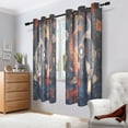 thumbnail image 7 of BZSMCE Window Curtain Panels Fashion Koi and Petal Serenade Printed 63x42in/63x52in, 7 of 7