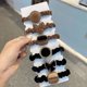 thumbnail image 1 of [6 paquetes] otoño e invierno nueva versión coreana de flocado rhinestone bow hair tie temperamento adulto terciopelo intestino delgado anillo hembra color mezclado Zefei Wu 9024735099987, 1 of 3