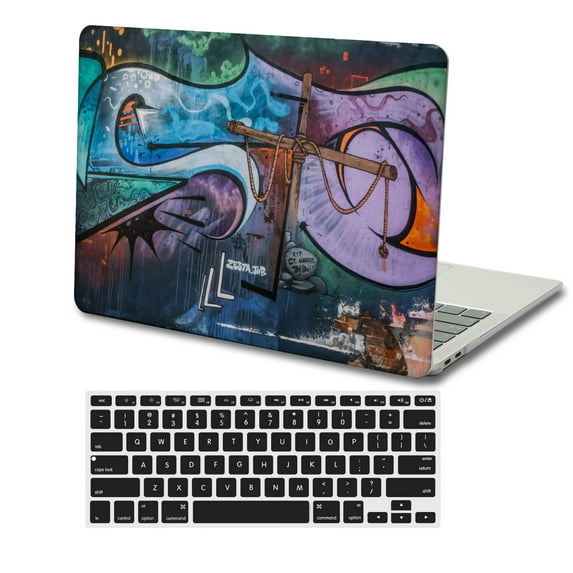 KSK KAISHEK Hard Case Cover Only for 2022.0 Rel. MacBook Air 13.6 inchs with Retina Display Type C Model: A2681 m2 Painting A 0584 + Black Keyboard Cover