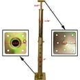 thumbnail image 5 of 19.5"-34.5" Height Range Adjustable House Floor Jacks Post Pole for Leveling, Galvanized, 4 Pack, 5 of 7