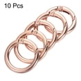 thumbnail image 3 of Unique Bargains Rose Gold Spring Gate O Ring Snap Clip Buckle, Zinc Alloy, 10 Pack, 3 of 5