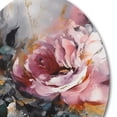 thumbnail image 4 of Designart "Romantic Pink Rose Bouquet" Floral Rose Metal Round Wall Art Prints, 4 of 5