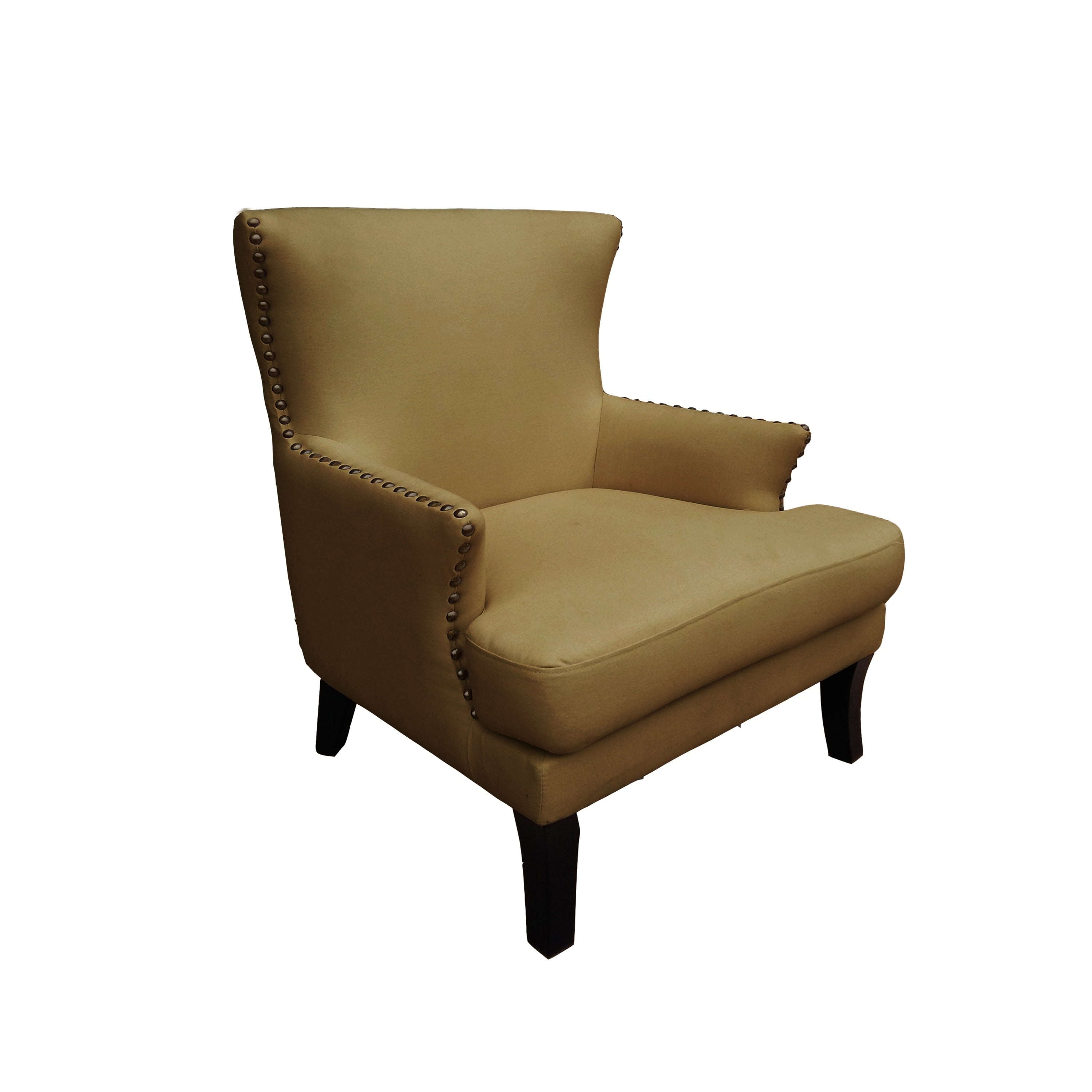 Russ160 Bethany Mid Century Modern Upholstered Wingback Accent Chair in