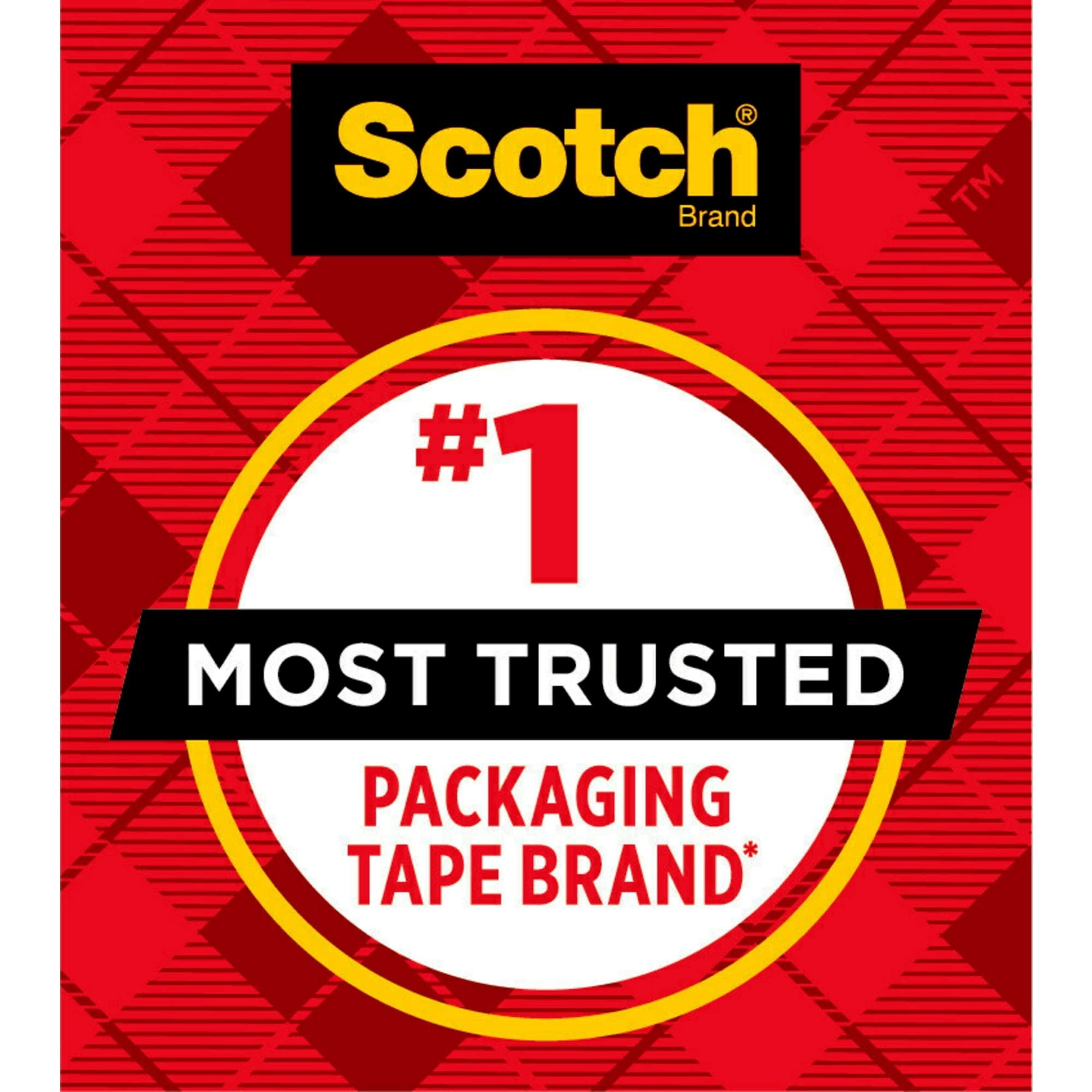 Scotch® Heavy-Duty Shipping Packing Tape, 1 7/8" x 43 7/10 Yd., Pack Of 6