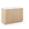 thumbnail image 3 of Meridian Furniture Willard 48" Natural Engineered Stone Bathroom Vanity, 3 of 13