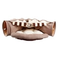 thumbnail image 3 of Collapsible Cat Tunnel -Interactive Cat Tube Toy with Crinkle Tunnels for Indoor Cats -Small Pet Dog Kitty Tunnel for Hiding - Coffee, 3 of 7
