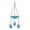 Blue-2, variant on qolami Bird Feeder Hanging Orange Fruit Bird Feeder with Hook Black Fruit Holder for Outdoors Garden Patio