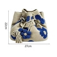 thumbnail image 5 of Handmade Crochet Flower Tote,Knit Floral Purse Bag Boho Woven Beach Handbags Crossbody Shoulder Bag for Women Vacation, 5 of 7