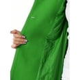 thumbnail image 5 of INSPIRE CHIC Women's Peter Pan Collar Double Breasted Winter Long Trench Pea Coat L Green, 5 of 6