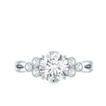 thumbnail image 4 of Rosec Jewels Lab Created Diamond Designer Engagement Ring for Women - EF-VS Grade Certified, 925 Sterling Silver, US 4.00, 4 of 8