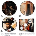 thumbnail image 3 of Designart "Awakening of Harlem Renaissance I" People Framed Wall Art Decor - Global Black Harlem Renaissance Entryway Framed Wall Art Print, 3 of 6
