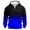 #Blue, variant on DPTALR George Men's Long Sleeve Casual Fashion Gradient Zipper Pullover Hoodies,Sweatshirts with Pocket,Navy,Big and Tall Men M
