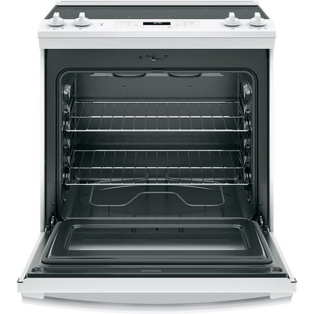 GE - 5.3 Cu. Ft. Self-Cleaning Slide-In Electric Range - White