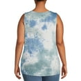 thumbnail image 3 of Terra & Sky Women's Plus Size Lattice Tank Top, 3 of 5