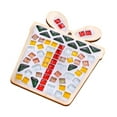 thumbnail image 4 of Mosaic Coaster Kit Handmade with Wooden Base for Kids and Adults Christmas Holiday Party Decoration, 4 of 9